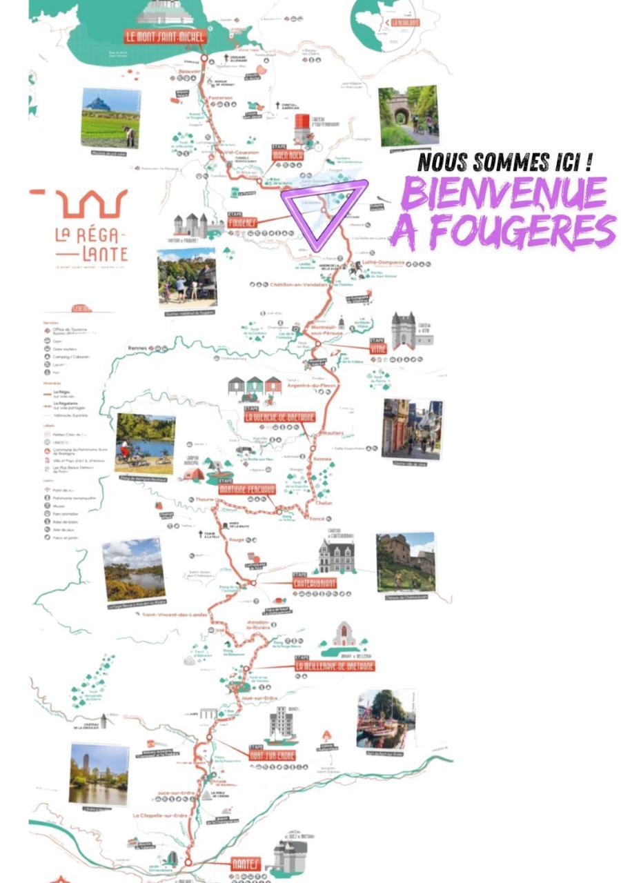 L'Ecrin Medieval Fougères Eksteriør billede